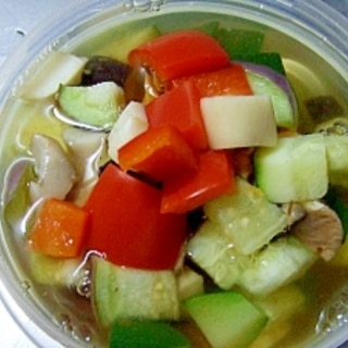 夏野菜の和風スープ